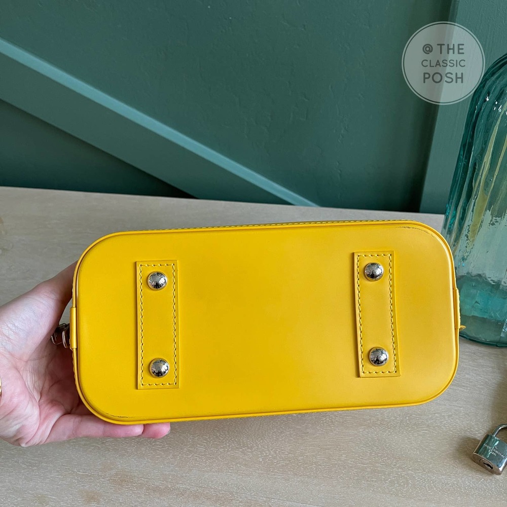 ❌SOLD❌Louis Vuitton BB Alma EPI Citron Yellow Leather Crossbody Bag - Picture 6 of 15